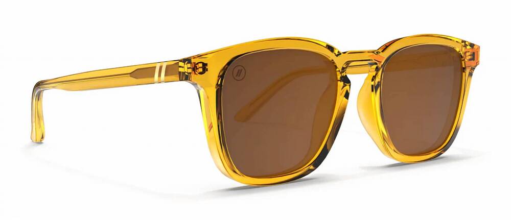 NEW BLENDER unisex sydney sunglasses in amber coast yellow / yellow polarized